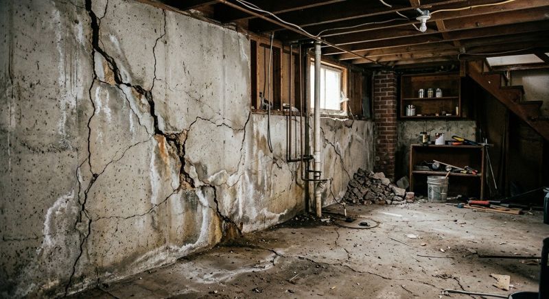 Basement Crack Repair in Simsbury, CT