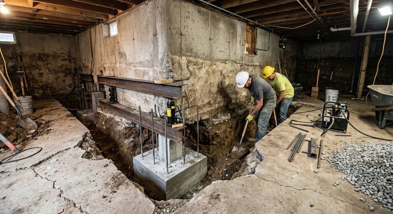 Basement Underpinning in Simsbury, CT