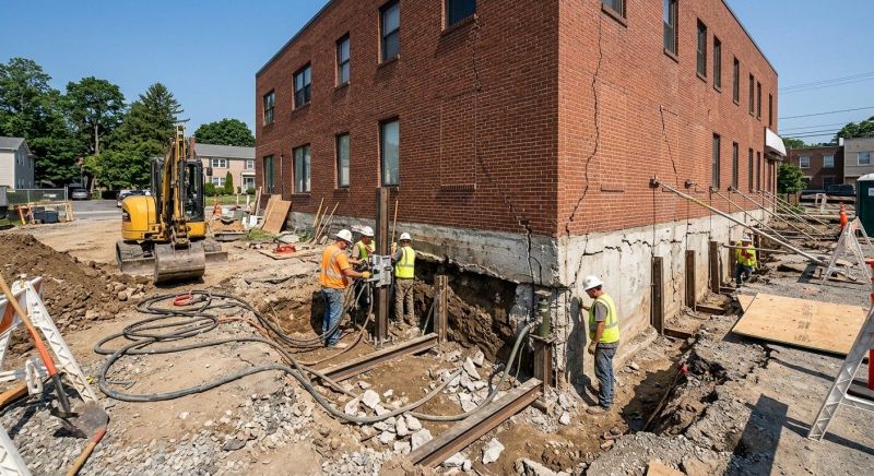 Building Foundation Repair in East Berlin, CT