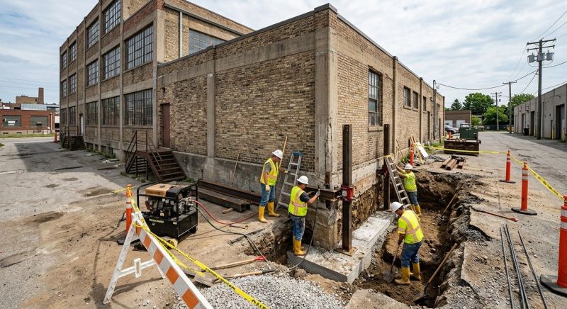 Building Foundation Repair in Glastonbury, CT