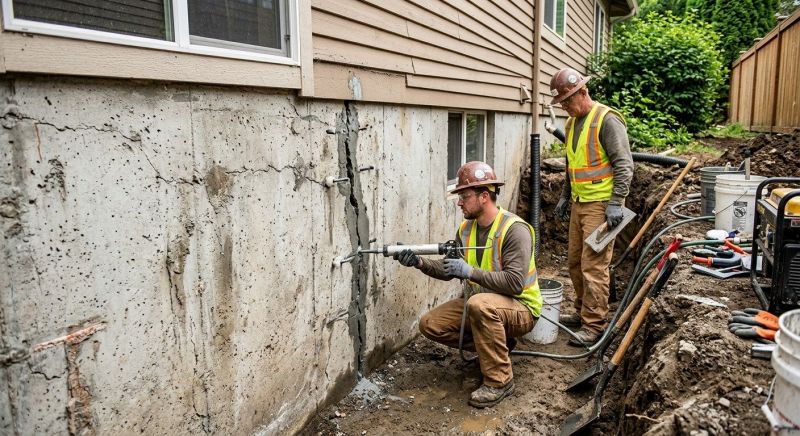 Cracked Foundation Repair in Agawam, MA