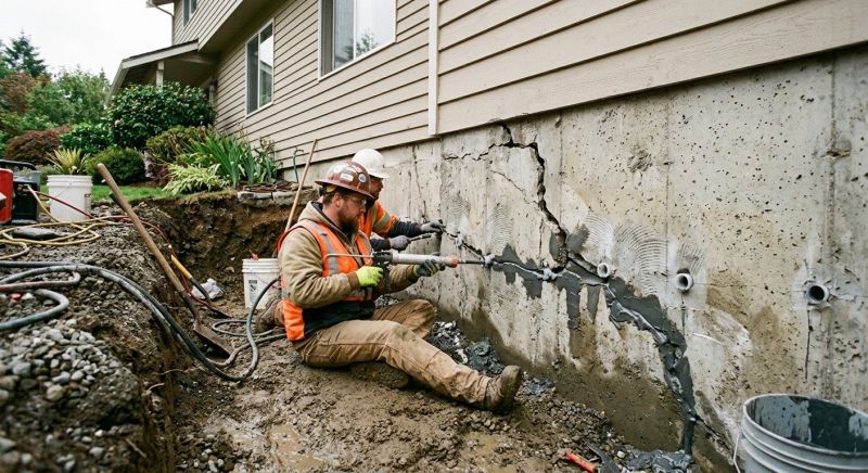 Cracked Foundation Repair in Enfield, CT