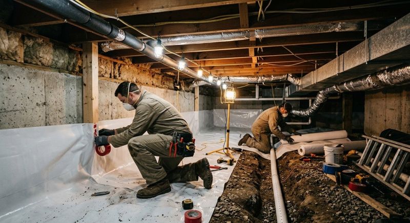 Crawl Space Leveling in Simsbury, CT