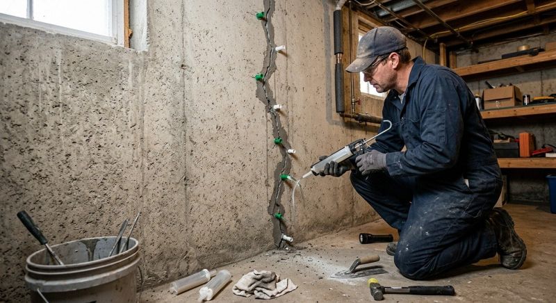 Foundation Crack Repair in Riverton, CT
