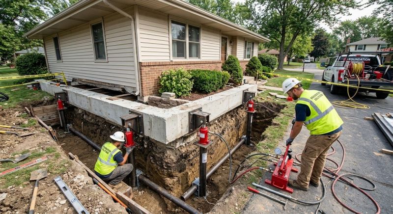 Foundation Jacking in East Hartland, CT