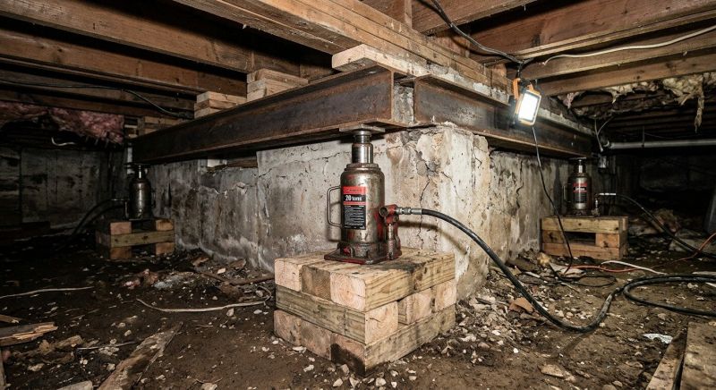 Foundation Jacking in Enfield, CT