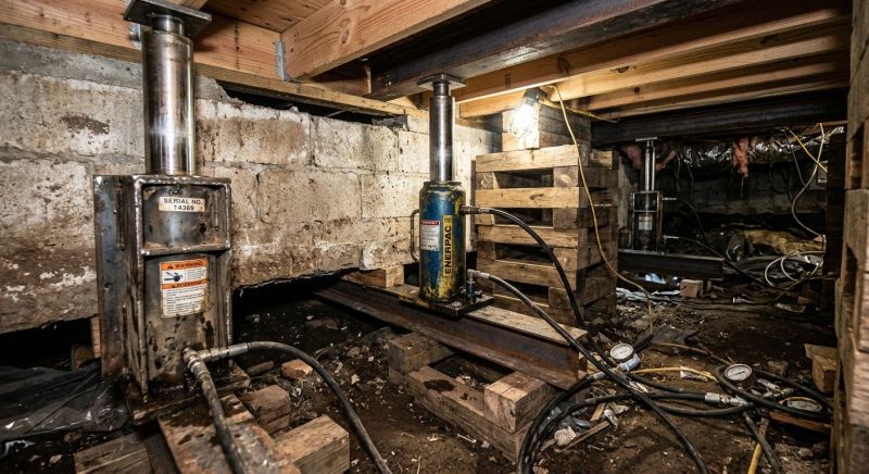 Foundation Jacking in Northfield, CT