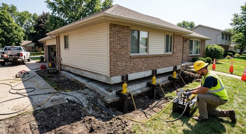 Foundation Lifting in Plymouth, CT
