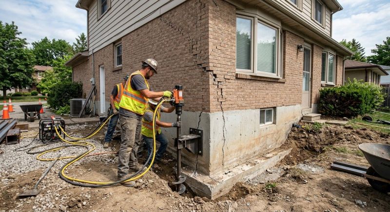 Foundation Lifting in West Suffield, CT