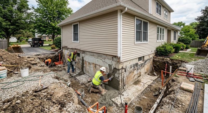Foundation Restoration in Simsbury, CT