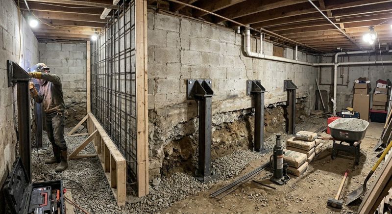 Foundation Stabilizing in Springfield, MA