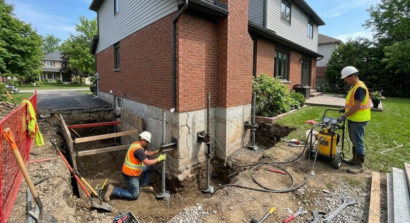 Foundation Underpinning in Simsbury, CT
