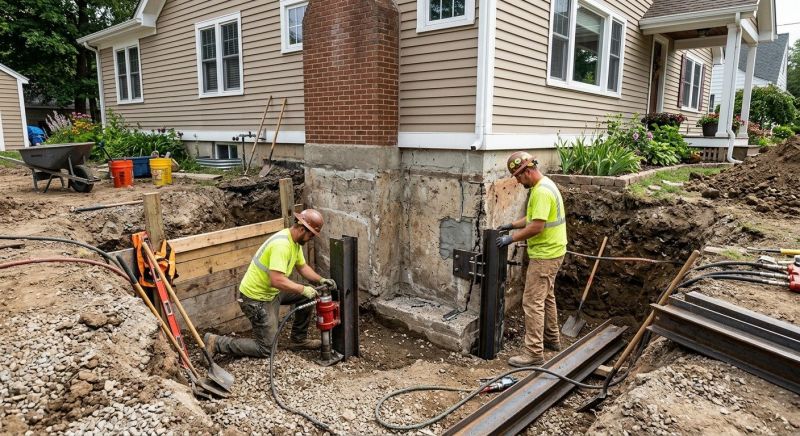 House Foundation Repair in Suffield, CT