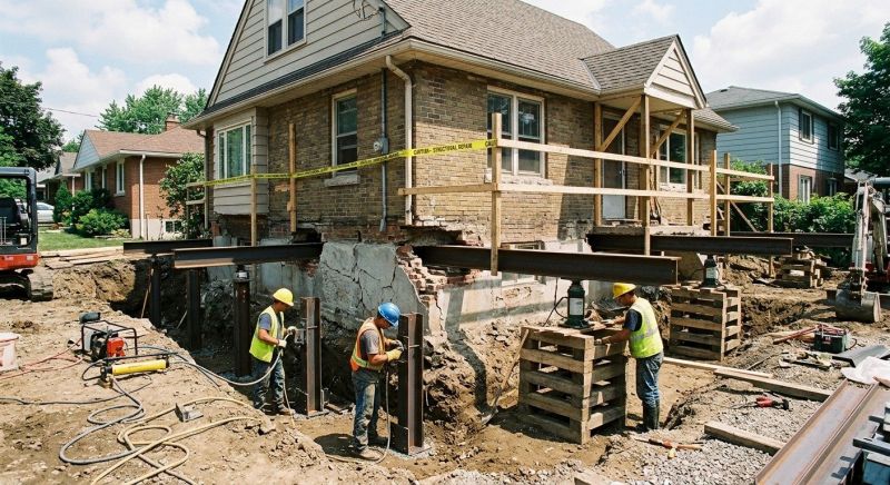 House Foundation Repair in Tolland, CT