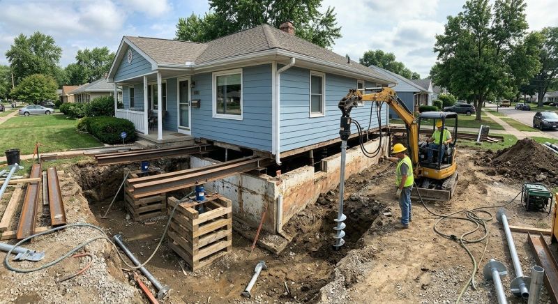 House Underpinning in Simsbury, CT