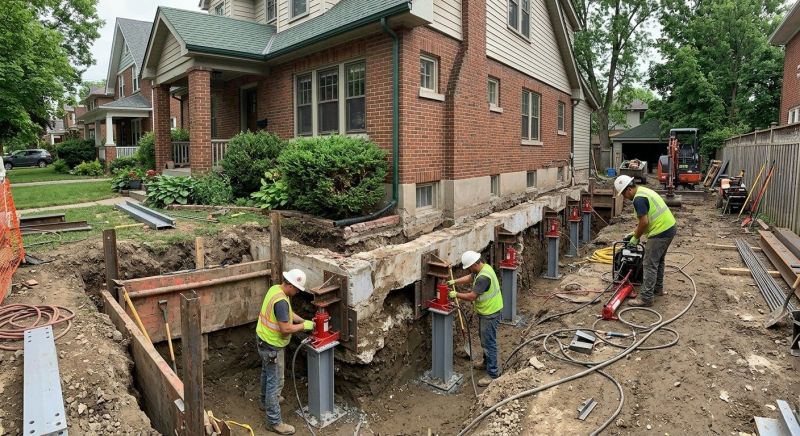 House Underpinning in Simsbury, CT