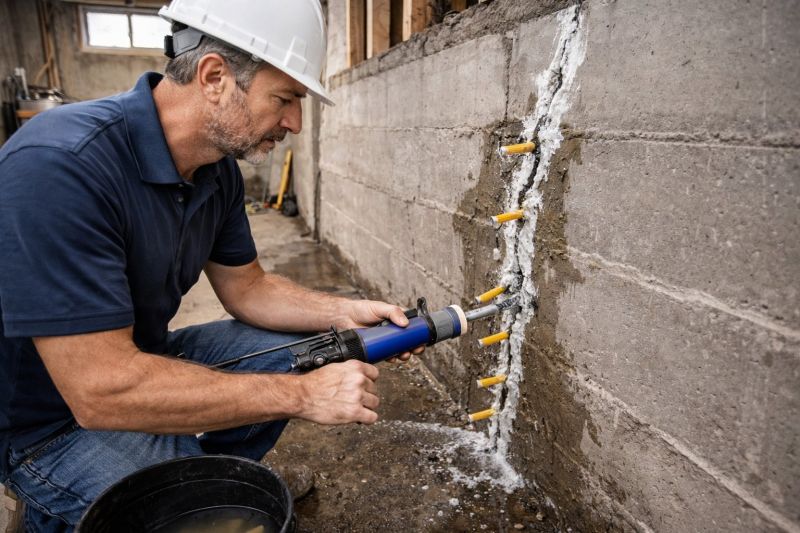 Leaking Foundation Repair in Simsbury, CT