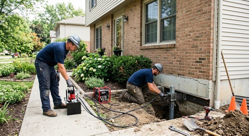 Settling Foundation Service in Oakville, CT
