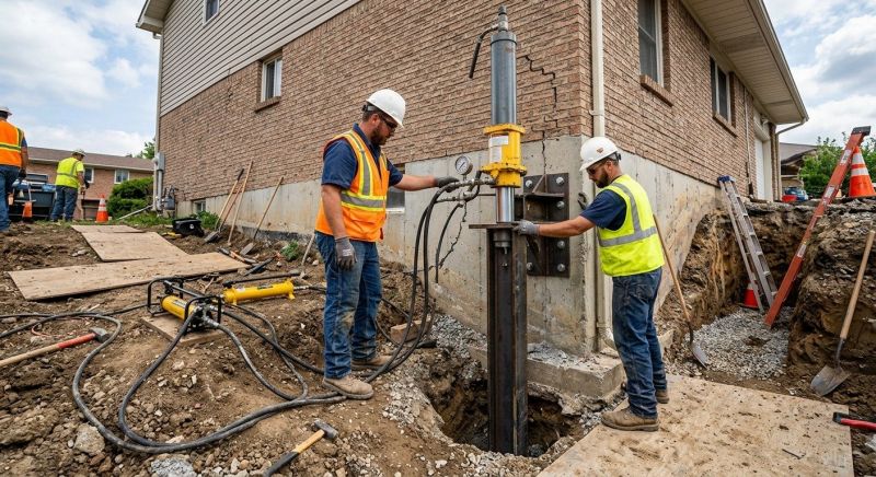 Settling Foundation Service in Oakville, CT