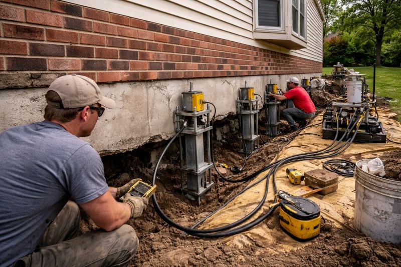 Settling Foundation Service in West Hartford, CT