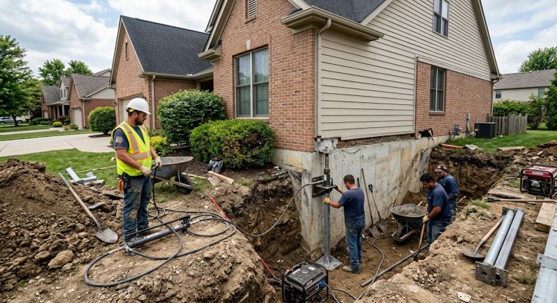 Sinking Foundation Repair in Chicopee, MA