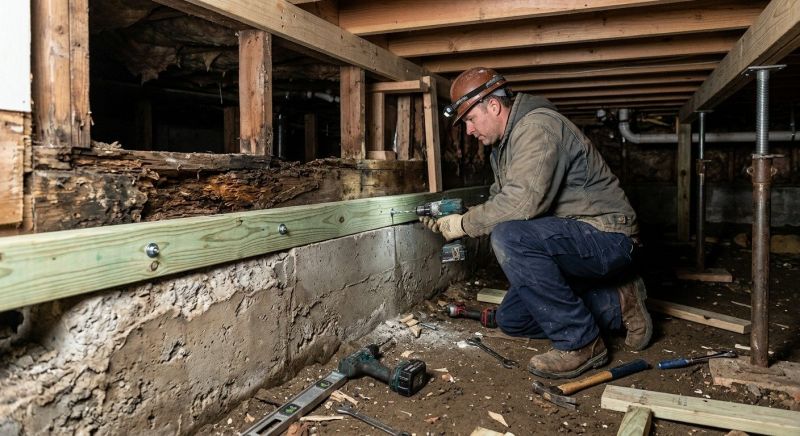 Sinking Foundation Repair in Meriden, CT