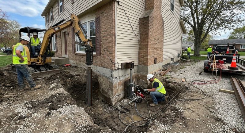 Sinking Foundation Repair in Middletown, CT