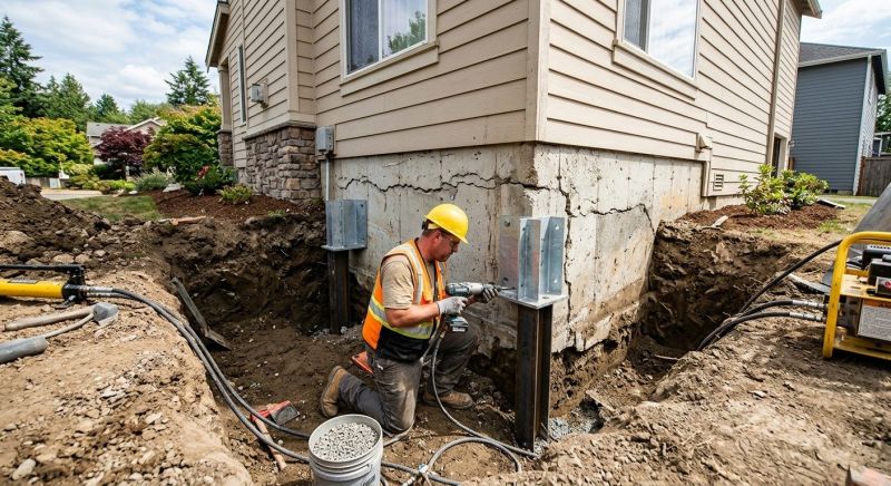 Structural Foundation Repair in West Suffield, CT